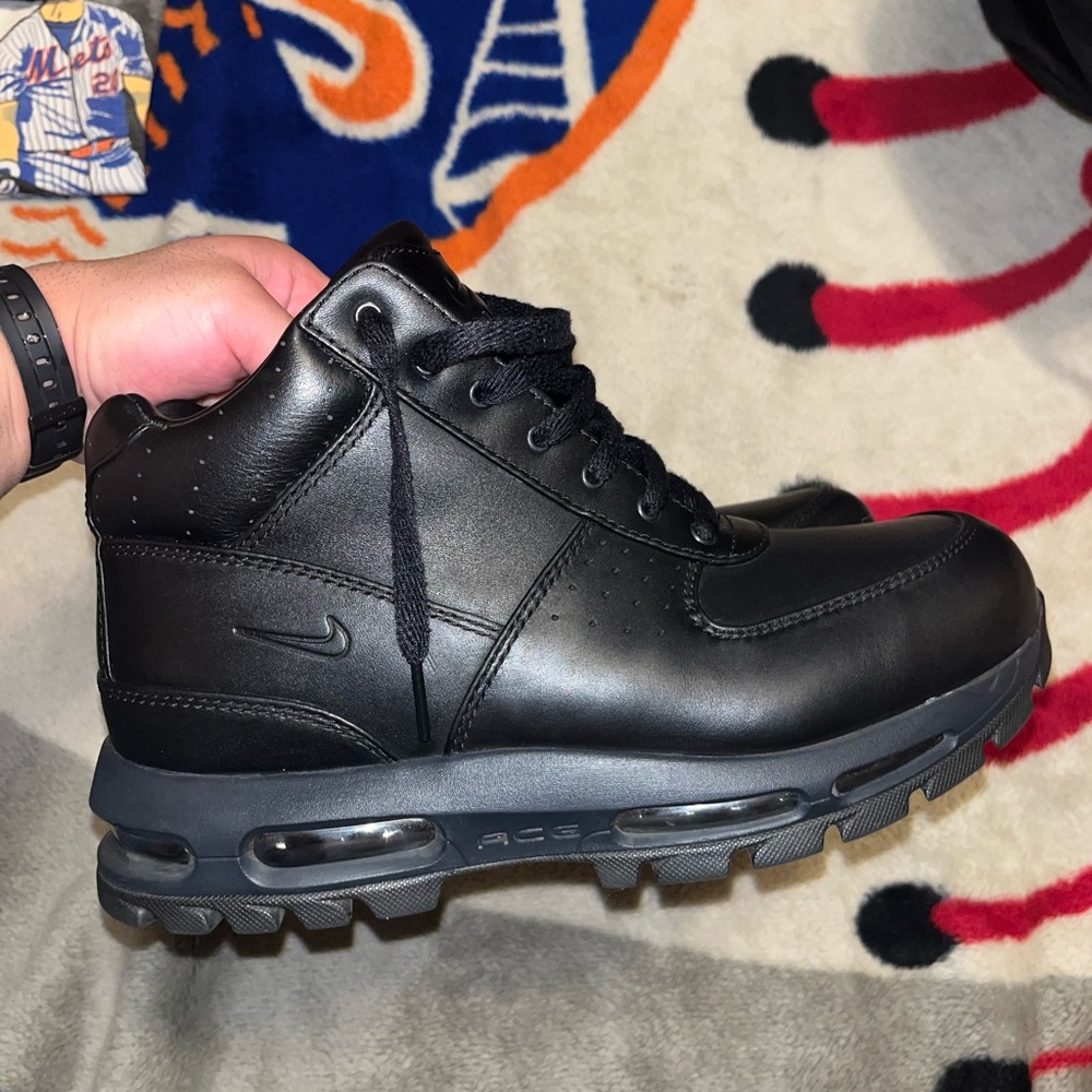 Nike Air Max Goadome Men's Black Leather Boots